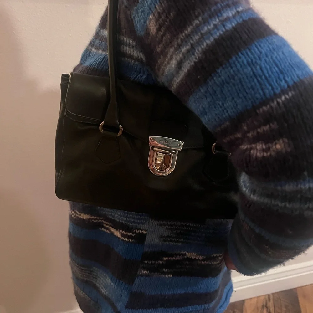 Prada Black Leather Satchel